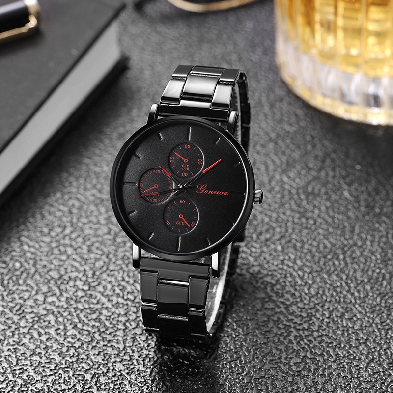 Đồng Hồ quartz Điện Tử Dây Thép Thời Trang Cho Nam