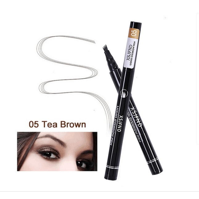 Glamn Bút Kẻ Lông Mày Dạng Phẩy Sợi 3d Lâu Trôi Chống Thấm Nước