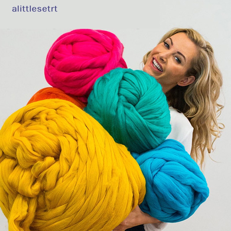 Aa sợi len cồng kềnh chunky arm knitg siêu mềm giant ball roving crocheg diy vn