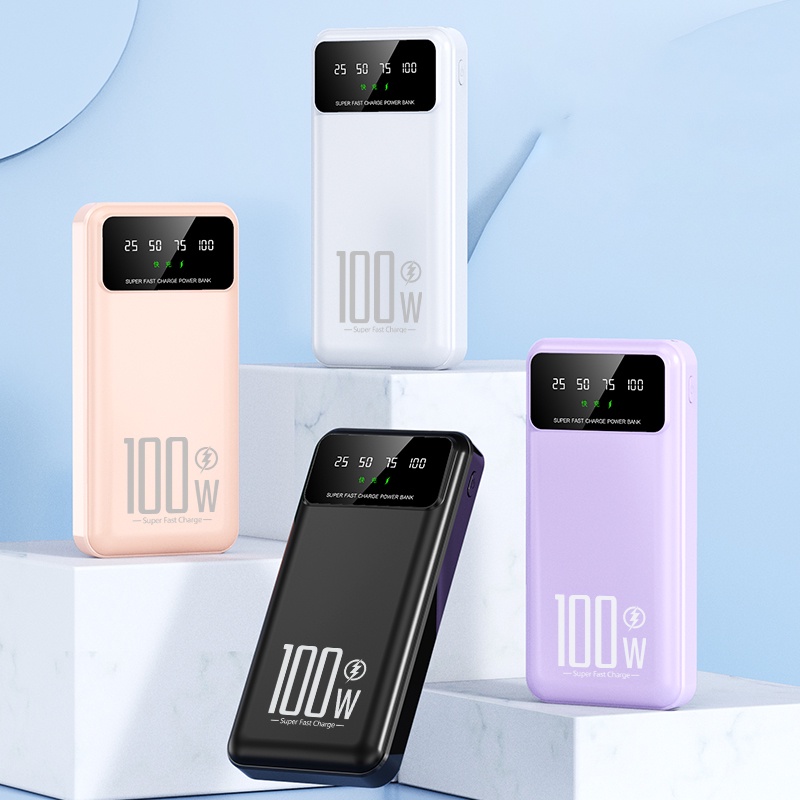 Kaimeidi 100w sạc siêu nhanh ngân hàng điện 20000mah dung lượng lớn sạc nhanh nguồn điện di động