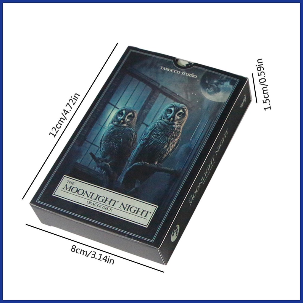 44 thẻ / bộ thẻ bói toán bộ bài tarot the moonlight night oracle card deck công cụ bói toán trò chơi bói toán aiavn
