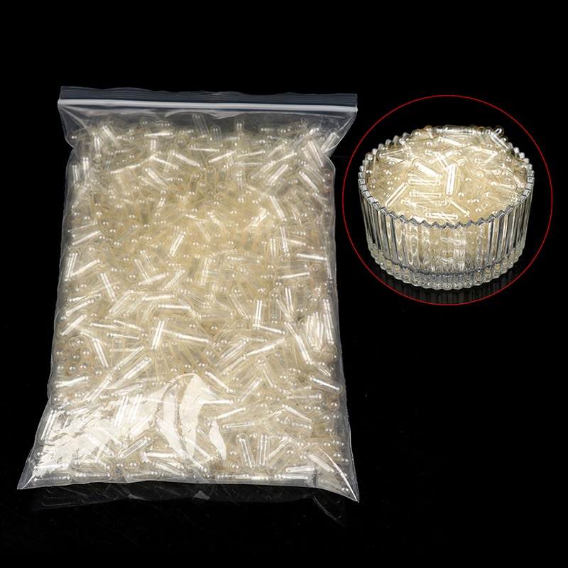 2#0#00# 100pc rỗng gela capsule thuốc viên nang thuốc rỗng trong suốt.