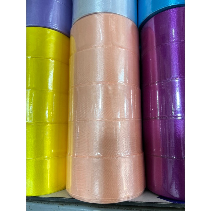 Cuộn 22met - Ruy băng lụa bản 4cm nhiều màu