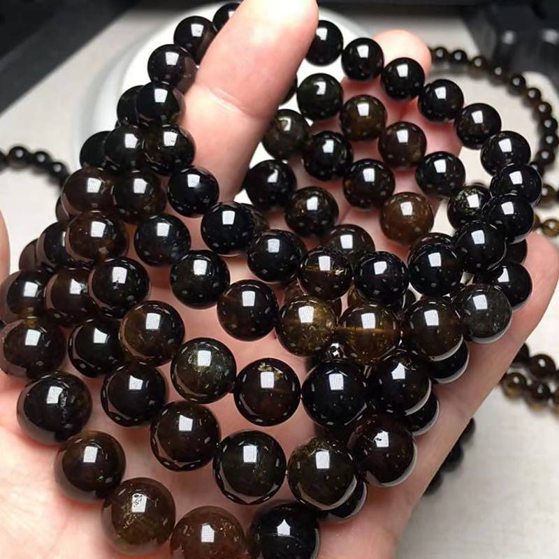 Cà phê tự nhiên màu tourmaline nữ hoàng vòng tay đá nữ