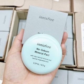 Phấn Phủ Nén Innisfree No Sebum Mineral Pact 8,5g (free ship)
