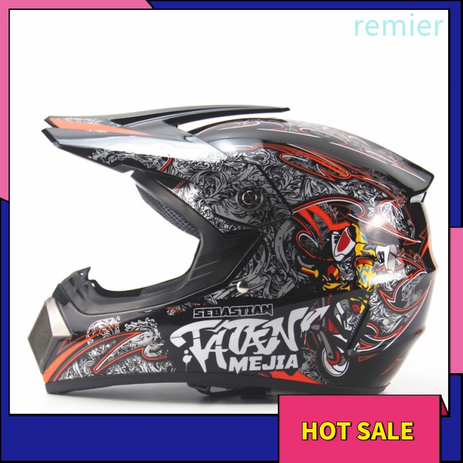 Re full protection off road casco motorcycle moto dirt bike motocross racing mũ bảo hiểm
