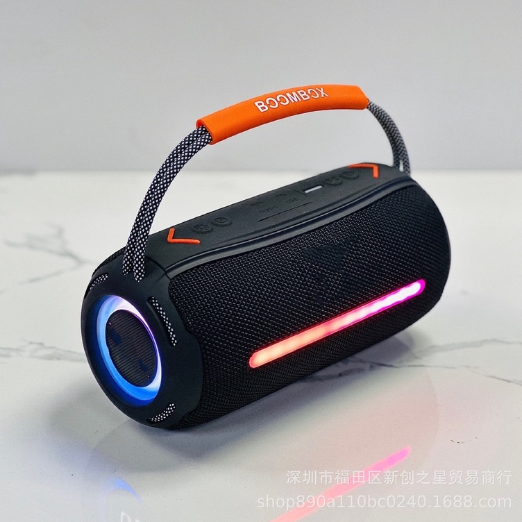 Loa Bluetooth JBL Bombox 360 pro độ đèn leb Bass mạnh Công suất 40W Pin tới 6h