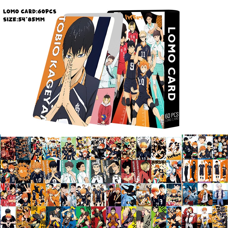 Haikyuu! Photocard Lomo Card Anime Collectibles 60pcs/box