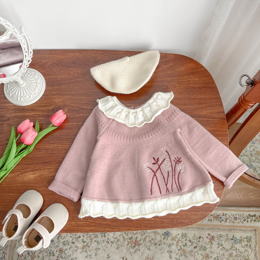 Bộ bé gái chia công chúa đan netflix bộ hai mảnh thời trang