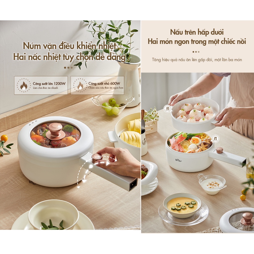 Nồi điện đa năng 3L Bear DRG-F30H1 - Hàng Chính Hãng