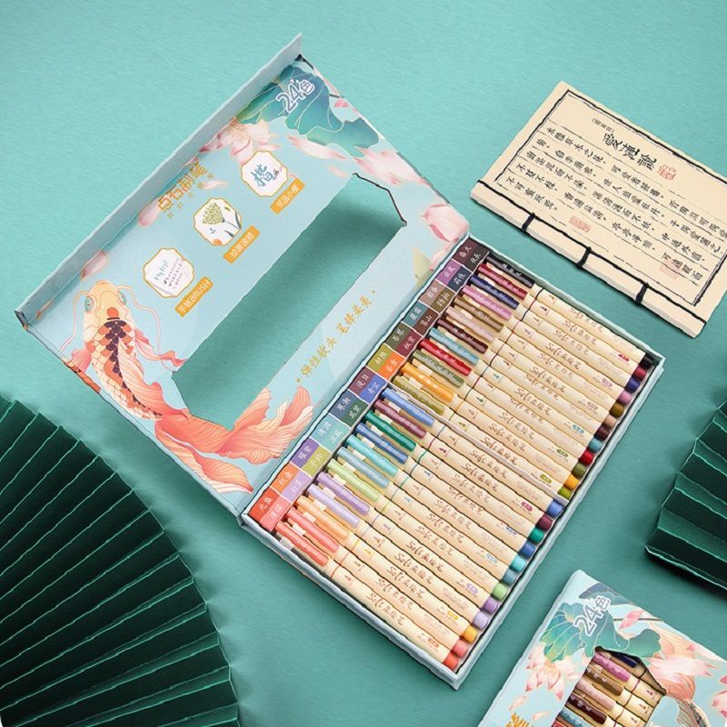 Bút Lông Viết Thư Pháp Đầu Mềm 0R1F Nhiều Màu Sắc