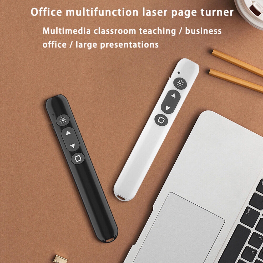 Wireless Presenter Pointer Power Point Presentation Remote PPT Clicker Laser Pen