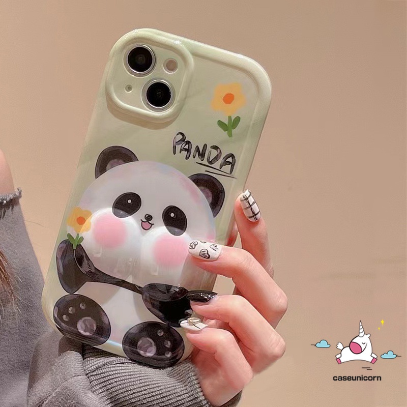 Tương thích cho iphone 11 pro max 6 6s 7 8 plus 14 12 13 pro max xr x xs max se phim hoạt hình gấu trúc dễ thương vỏ bóng mềm sáng tạo vui nhộn vỏ điện thoại giải nén 3d