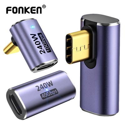Bộ chuyển đổi sạc nhanh FONKENusb4.0 40gbps C sang usb c 240w 8k @ 60hz thích hợp cho mac-book pro mps5 nintendo switch