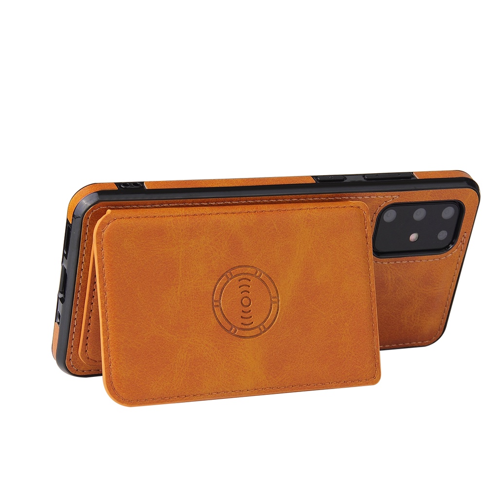 Ví đựng Samsung a51 a71 note 20 ultra note 10 plus a11 bao da giá đỡ khe cắm thẻ