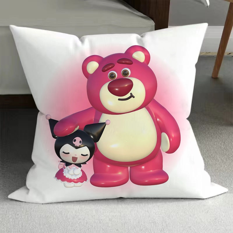 Gối gấu dâu mới cô gái dễ thương gối trái tim hộ gia đình sofa xe đệm ký túc xá ngủ trưa gối