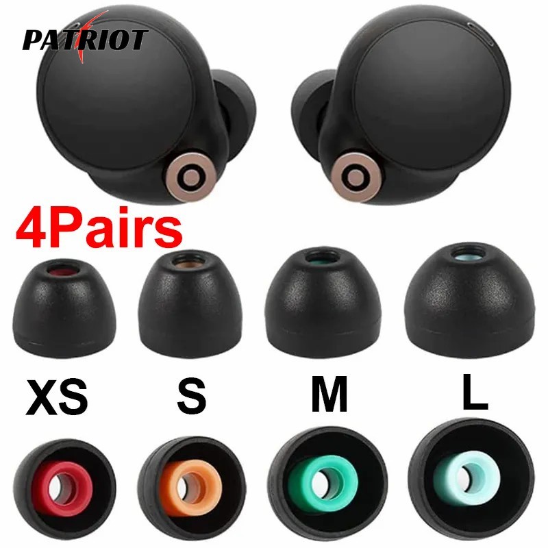 1 cặp tai nghe tương thích cho tai nghe sony / phụ kiện tai nghe / mẹo tai nghe silicon mềm thay thế / nút tai đệm chống ồn-giảm tiếng ồn thoải mái