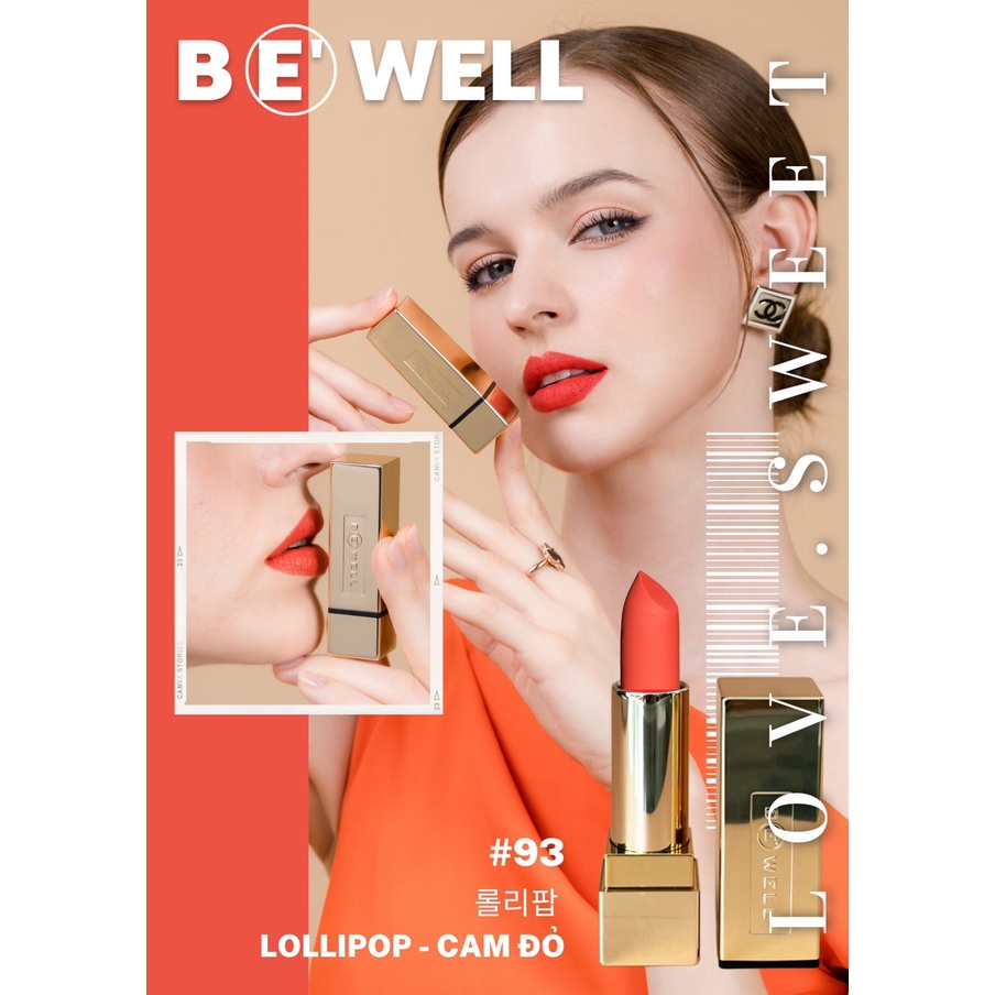 Son thỏi Bewell Love Sweet Matte Lip Stick Limited Edition