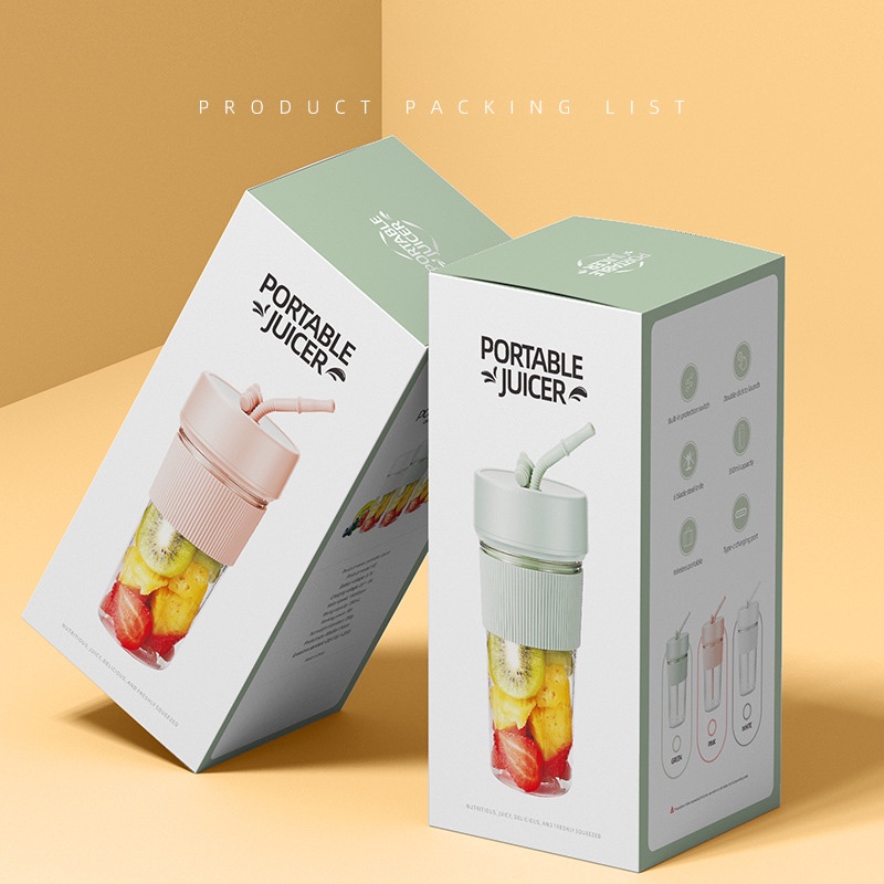 JIASHI Máy ép trái cây cầm tay điện nhỏ Máy ép trái cây gia đình đa chức năng