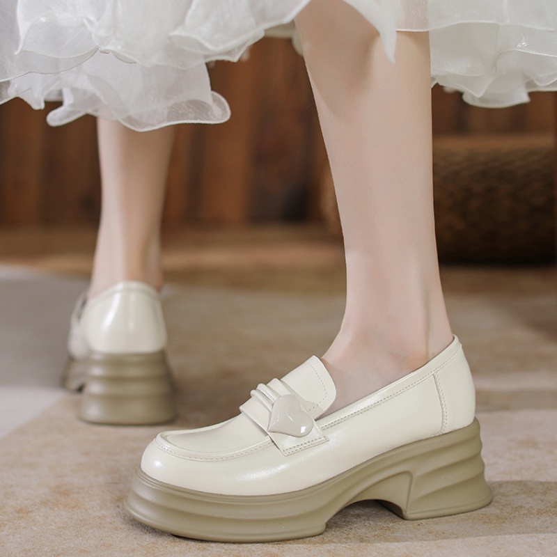 Giày lười da dày-xa phong cách hàn quốc dành cho nữ