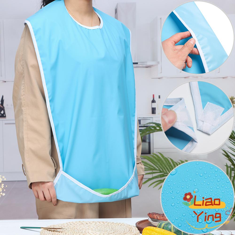 Liaoy Yếm Vải Kích Thước Lớn Cho Người Già Và Trẻ Em Ăn Uống Bảo Vệ Quần Áo