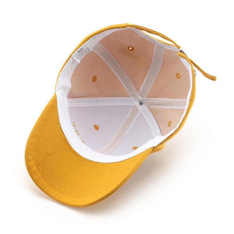 Nón Lưỡi Trai Cotton Thoáng Khí Thêu Chữ Thời Trang Mùa Hè Cho Nam Nữ