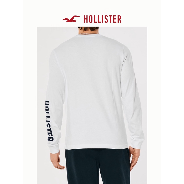 Hollister Áo Thun Dài Tay In logo Thời Trang Mùa Xuân Dành Cho Nam 324472-1