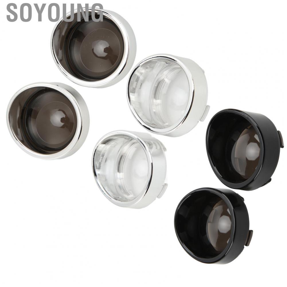 Soyoung Turn Signal Lens Bezel  Dustproof Trim Front Rear Visor 2PCS Waterproof for Motorcycle