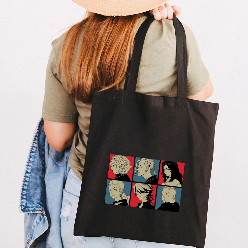 Túi vải In Họa Tiết Hoạt Hình Tokyo Revengers Dễ Thương Cho Nữ