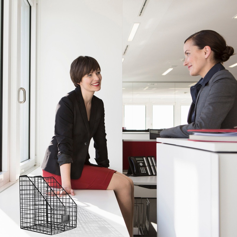 Giá Đỡ Tạp Chí Hai Tầng Bằng Kim Loại Phong Cách Bắc Âu Đơn Giản