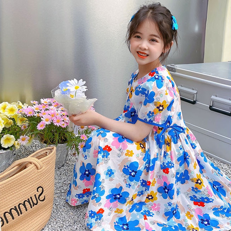 Đầm SáT NáCh In Hoa ThờI Trang Cho Bé GáI (1-6 TuổI)
