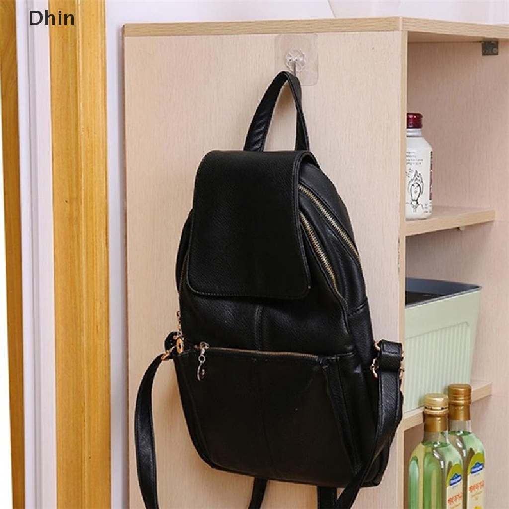Móc Treo Đồ Dán Tường Trong Suốt Bằng Kim Loại Tiện Dụng
