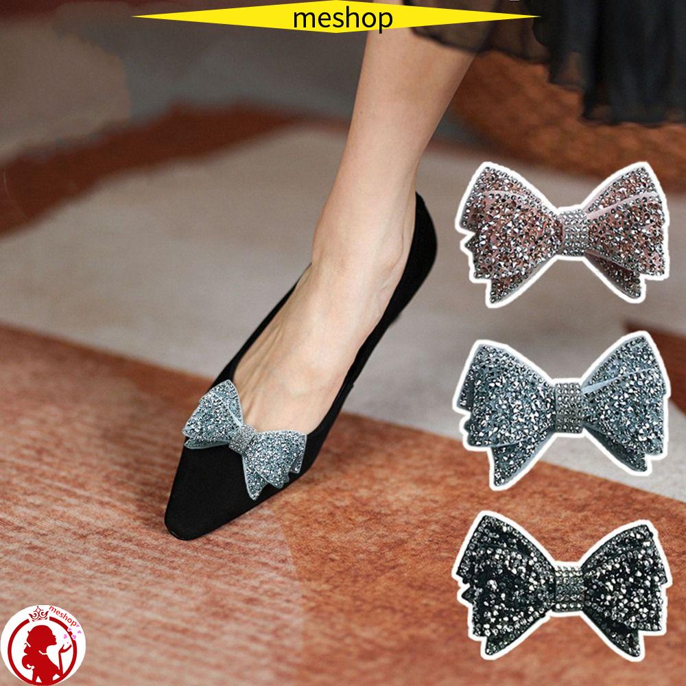 Me 2 Chiếc Kẹp Giày|Cài Áo Hình Nơ Đính Đá Thời Trang