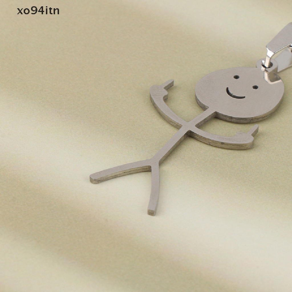Tn Vòng cổ Mặt Hình Chìa Khóa Xe Hơi / Búp Bê Stickman Dễ Thương Làm Quà Tặng