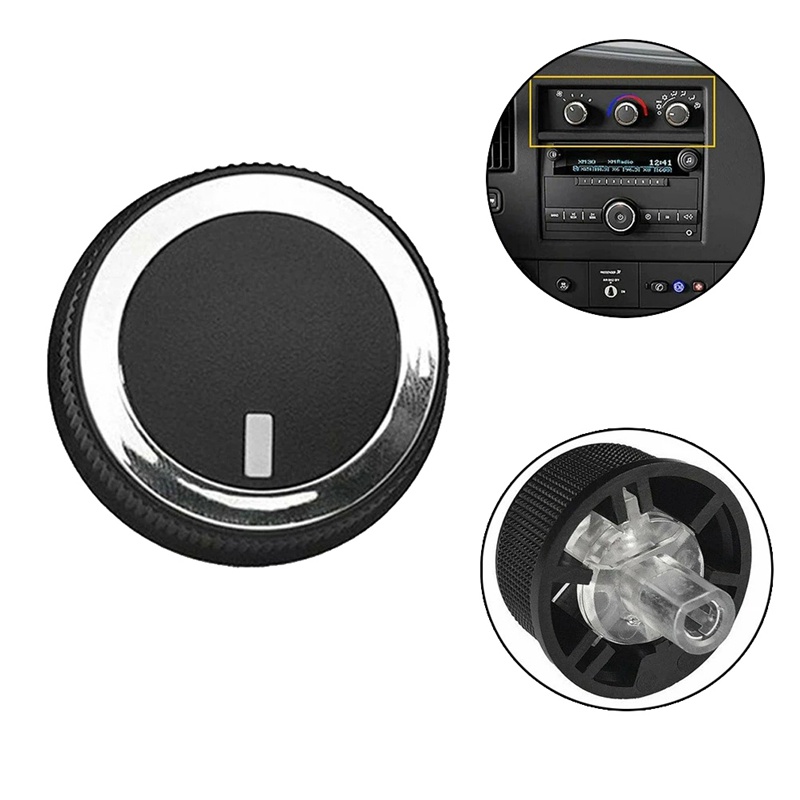 Set 3 Núm Vặn Điều Khiển Nhiệt Độ Cho Chevrolet 08-17 Express Van Savana 84793085