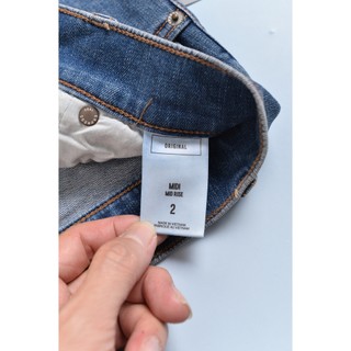 Quần short jean EXPR3SS lật/xả lai