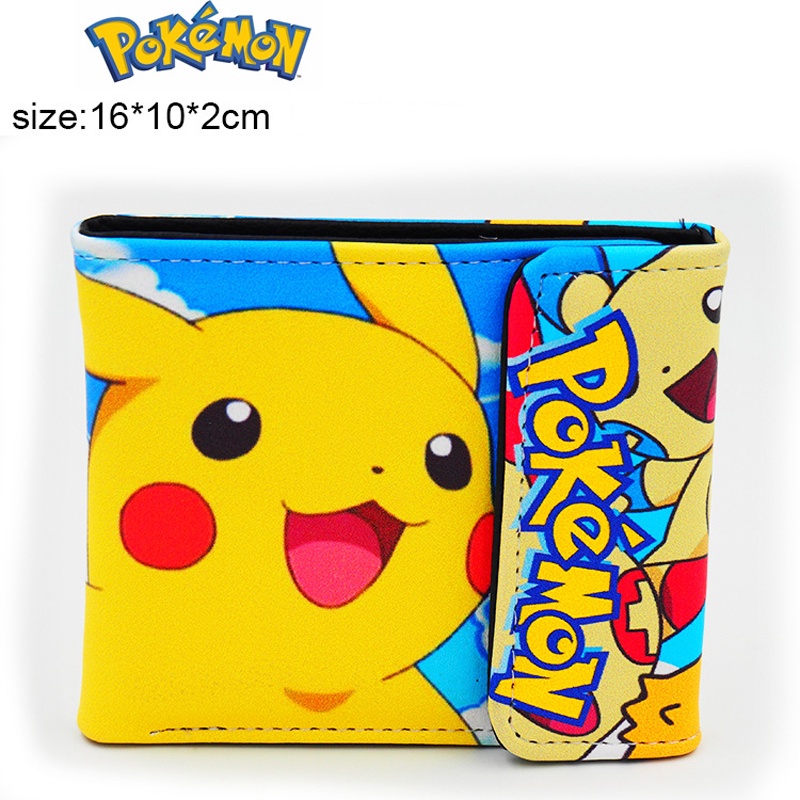 Ví Đựng Thẻ Dáng Ngắn In Hình Pokemon Pikachu Dễ Thương