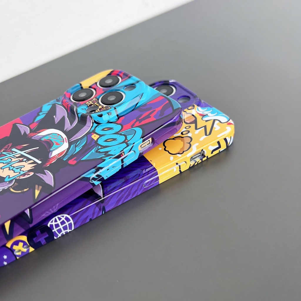 Ốp Điện Thoại Nhựa PC Cứng In Hình Dragon Ball Bảo Vệ Camera Cho iphone 14 13 12 11 Pro MAX XR X / XS MAX 7 / 8 Plus