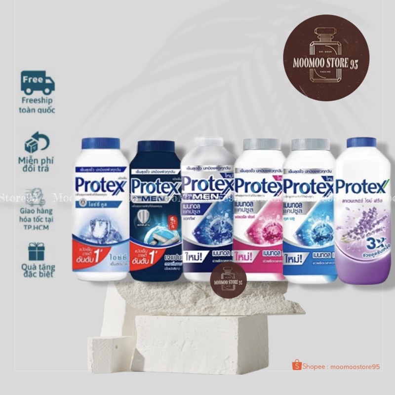 PHẤN LẠNH MÁT DA và KHỬ MÙI CƠ THỂ PROTEX THÁI LAN CHAI 280gram CHÍNH HÃNG THÁI LAN 100%