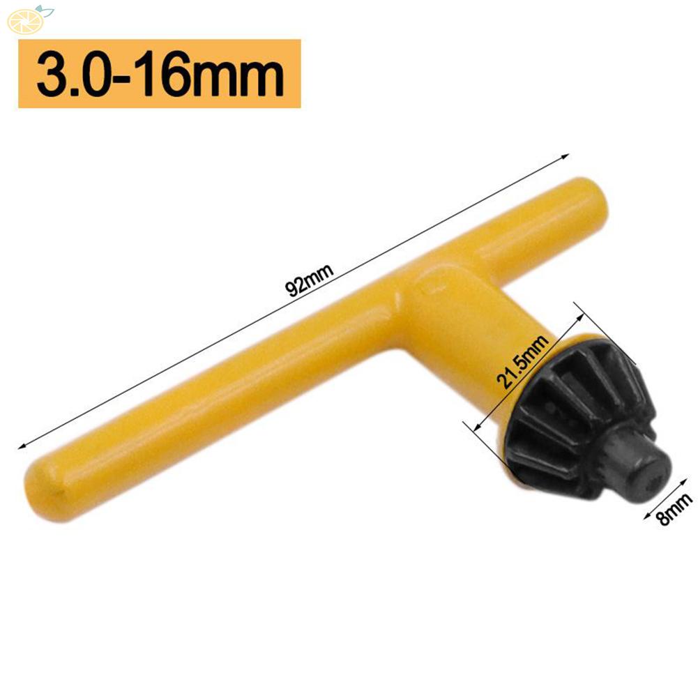 【VARSTR】Drill Chuck Wrench Durable Iron Material Multi-functional Yellow+Black