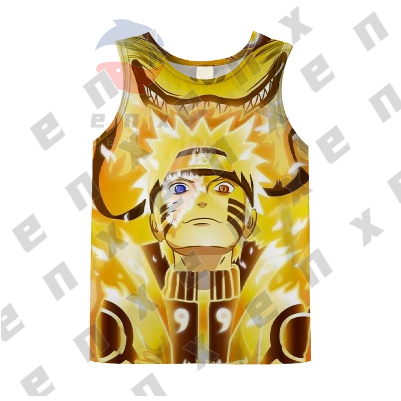 Áo Thun Ba Lỗ In Hình Naruto Thời Trang Cho Bé Trai