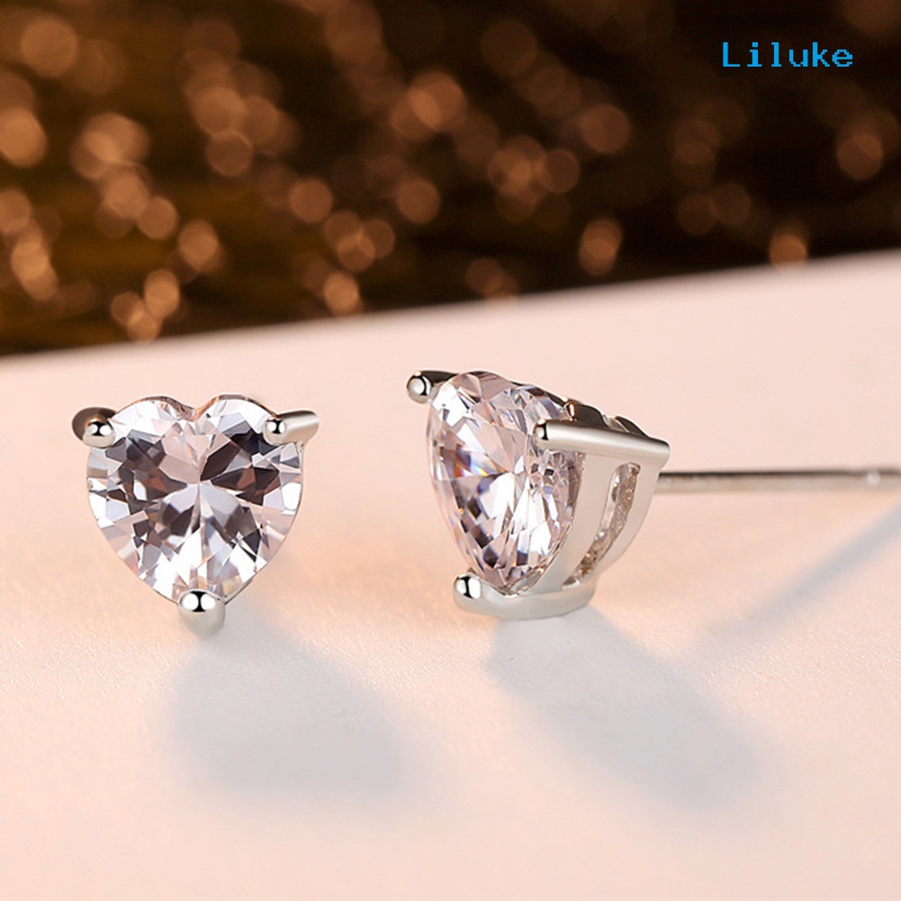 Bộ Vòng cổ + Đôi Khuyên Tai Đính Đá Nhân Tạo Thời Trang Cho Nữ