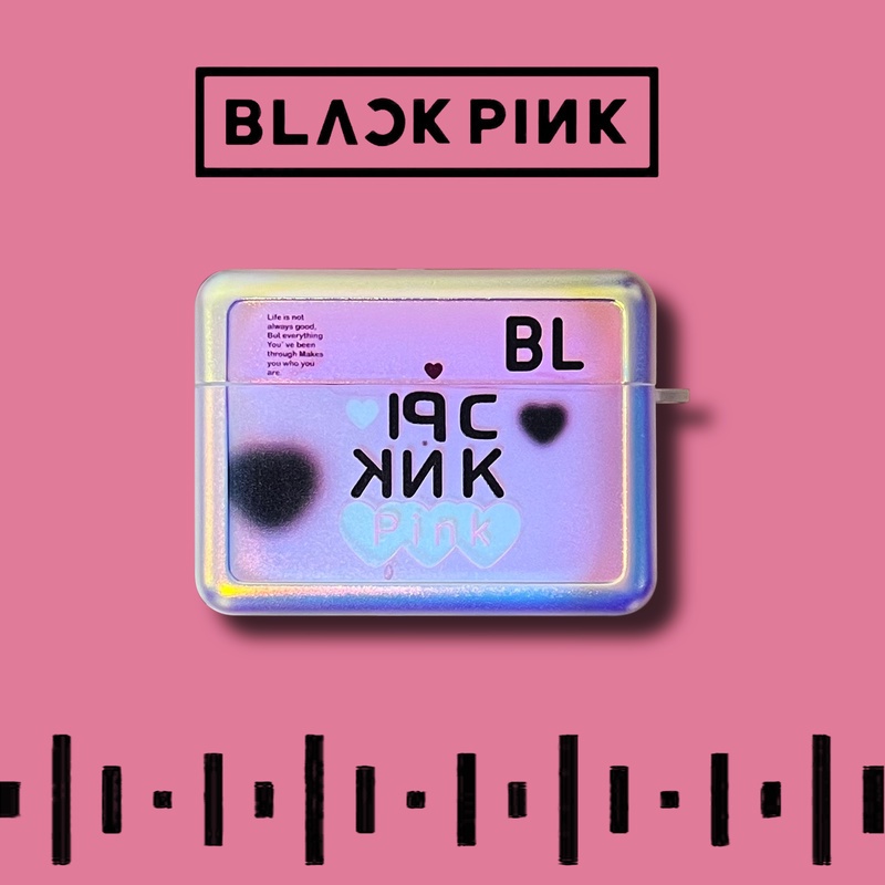 Vỏ Bảo Vệ Hộp Sạc Tai Nghe Airpods 1 2 3 Pro 2 Pro 2 Bằng Silicon TPU Chống Sốc Hình Cô Gái Nhóm Nhạc BlackPink