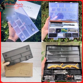 Hộp Đựng Đồ Makeup Ghim Kẹp Lược MS 430 - Nhựa Trong Suốt, Chia Ngăn Tiện Lợi, Gọn Gàng