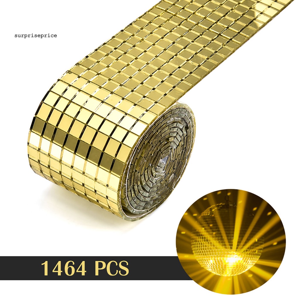 Cuộn 1464 Miếng Dán Tường / Kính Hình Vuông DIY Trang Trí Nhà Cửa