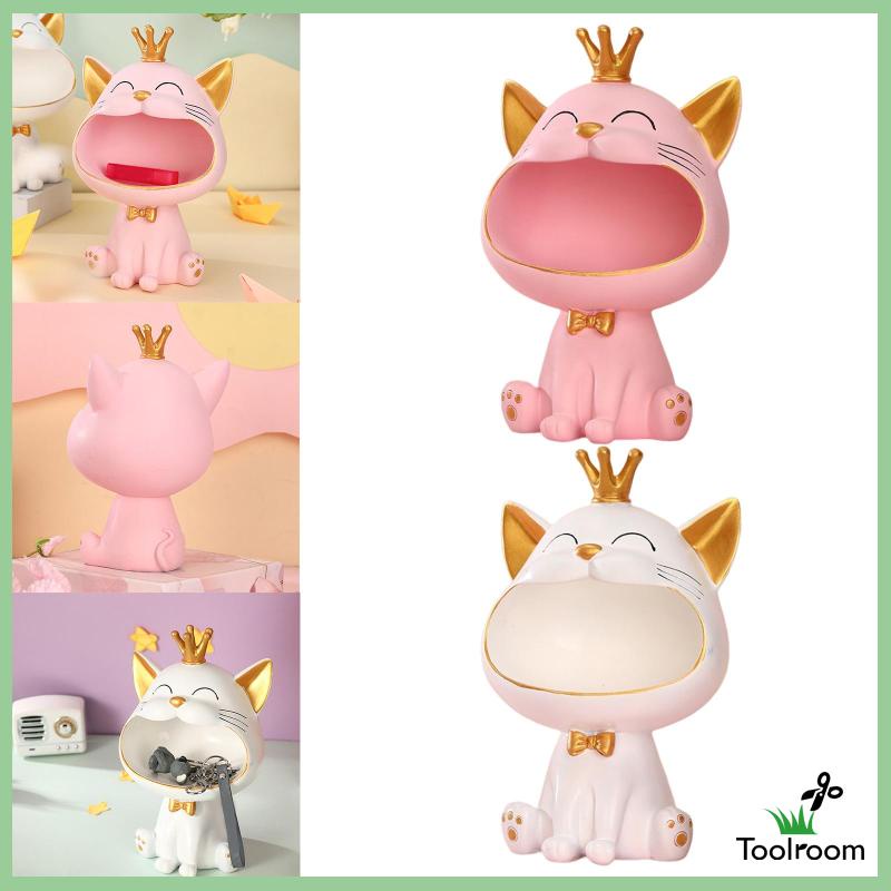 Mô Hình Mèo Bằng Nhựa Resin Trang Trí Chìa Khóa / Trang Sức / Phòng Khách