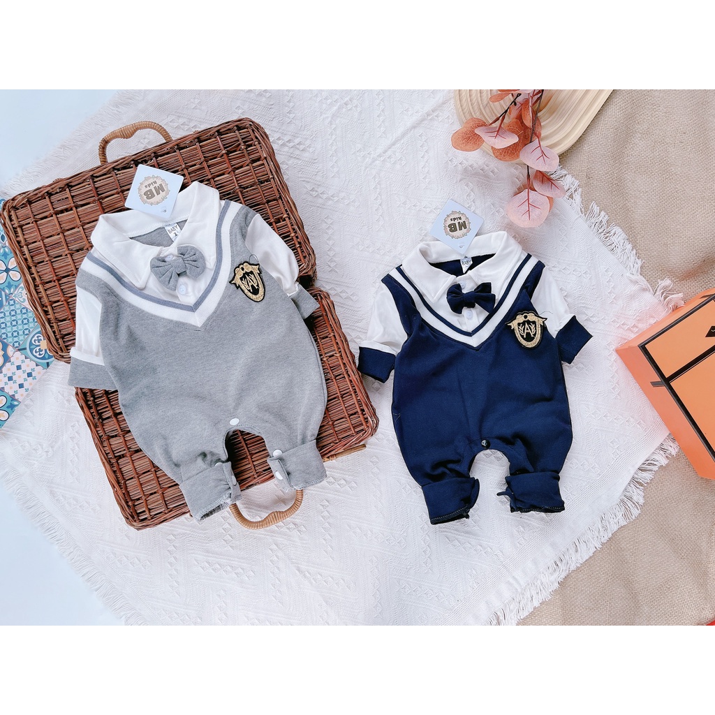 SALE BODY CÔNG TỬ BÉ TRAI DÀI TAY CAO CẤP SIZE 4-15KG