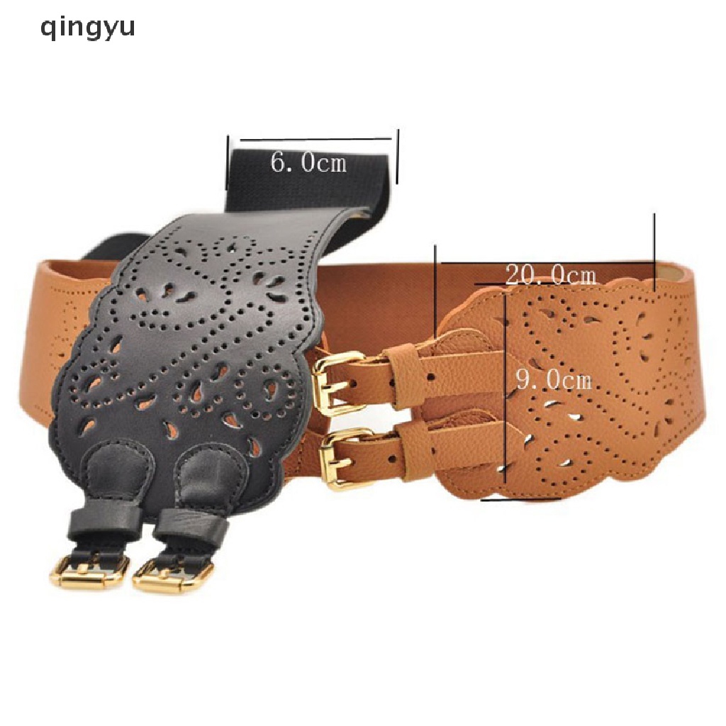 Thắt Lưng Bản Rộng Co Giãn Hai Khóa Cài Thời Trang Cho Nữ