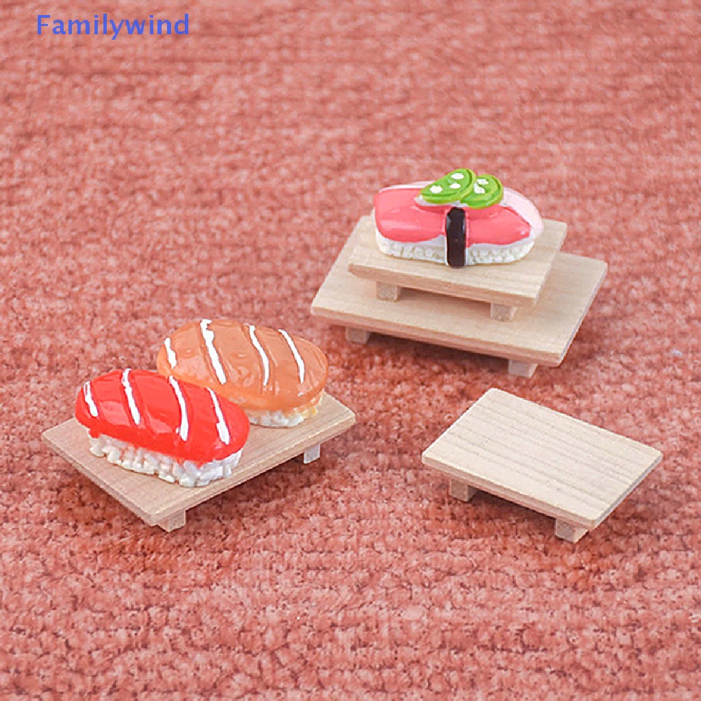 1 Bộ Dĩa Sushi Trái Cây Trang Trí Nhà Búp Bê Tỉ Lệ 1: 12