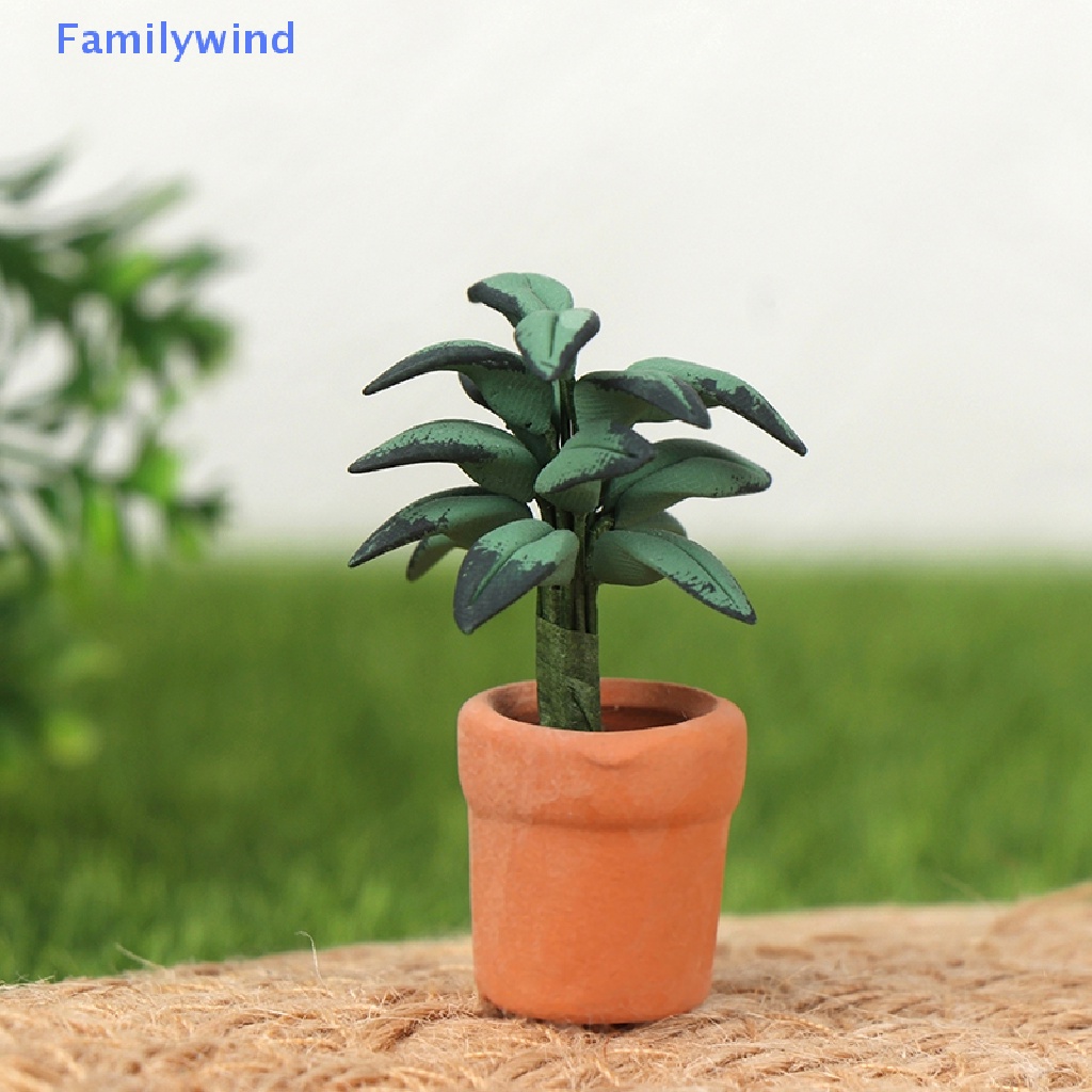 Mô Hình Chậu Cây Xanh Trang Trí Tiểu Cảnh Tỉ Lệ 1: 12